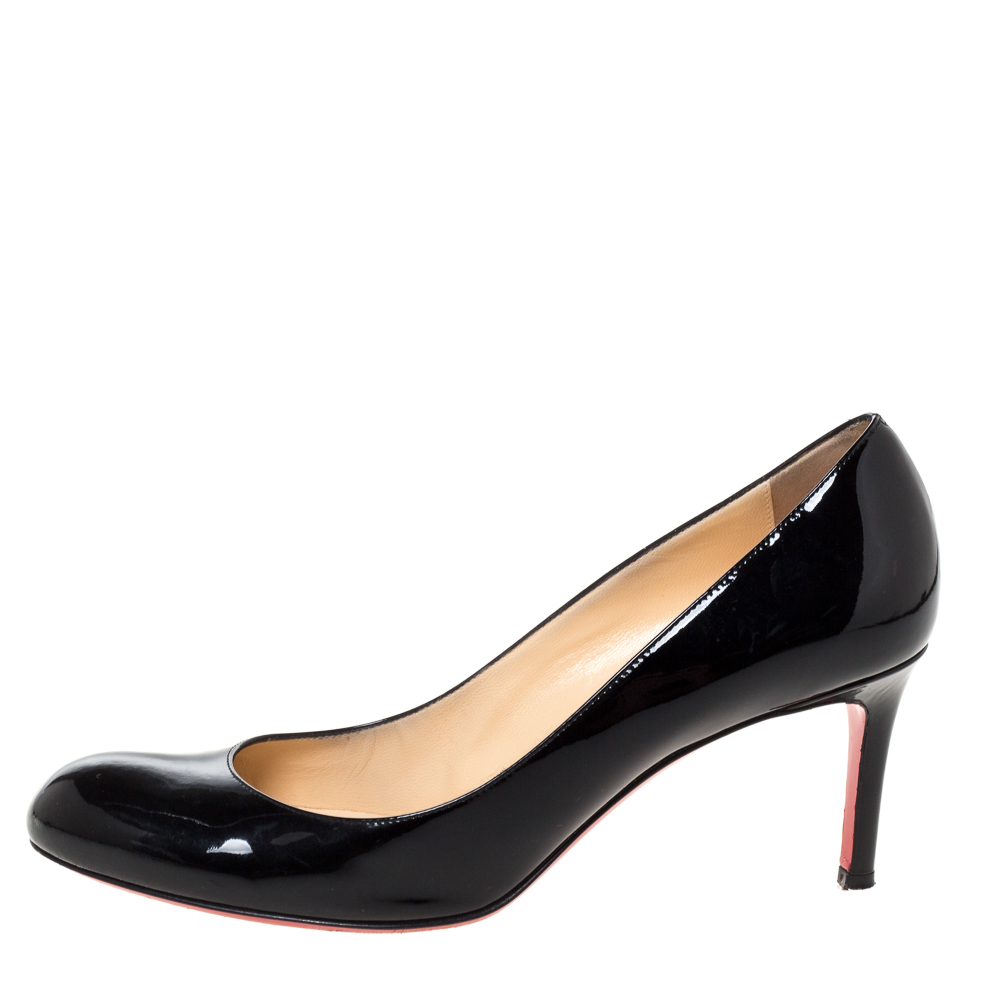 

Christian Louboutin Black Patent Leather Simple Pumps Size