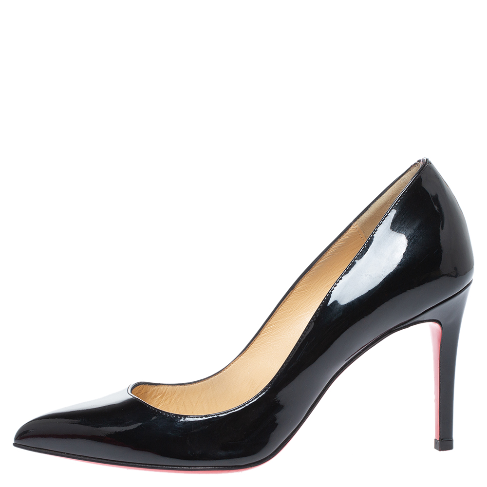 

Christian Louboutin Black Patent Leather Kate Pumps Size
