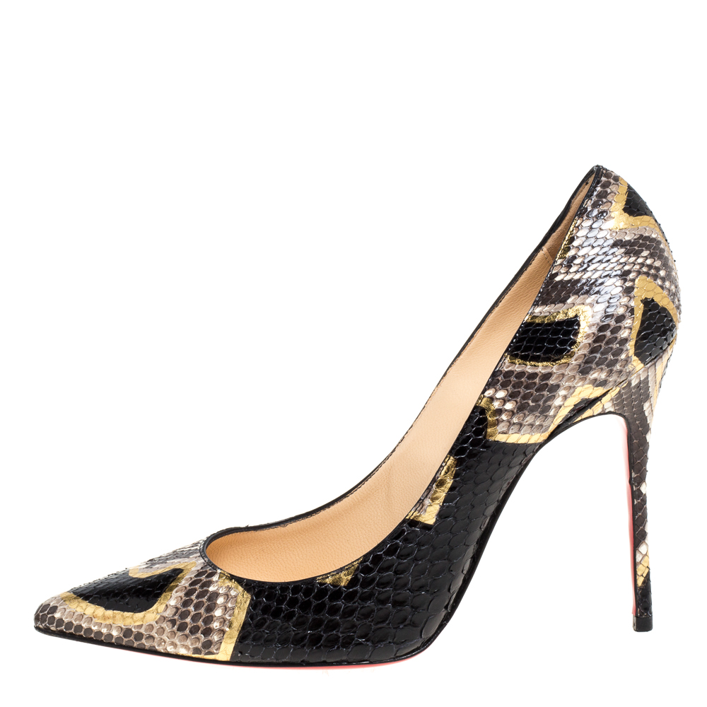 

Christian Louboutin Multicolor Python Leather So Kate Pumps Size