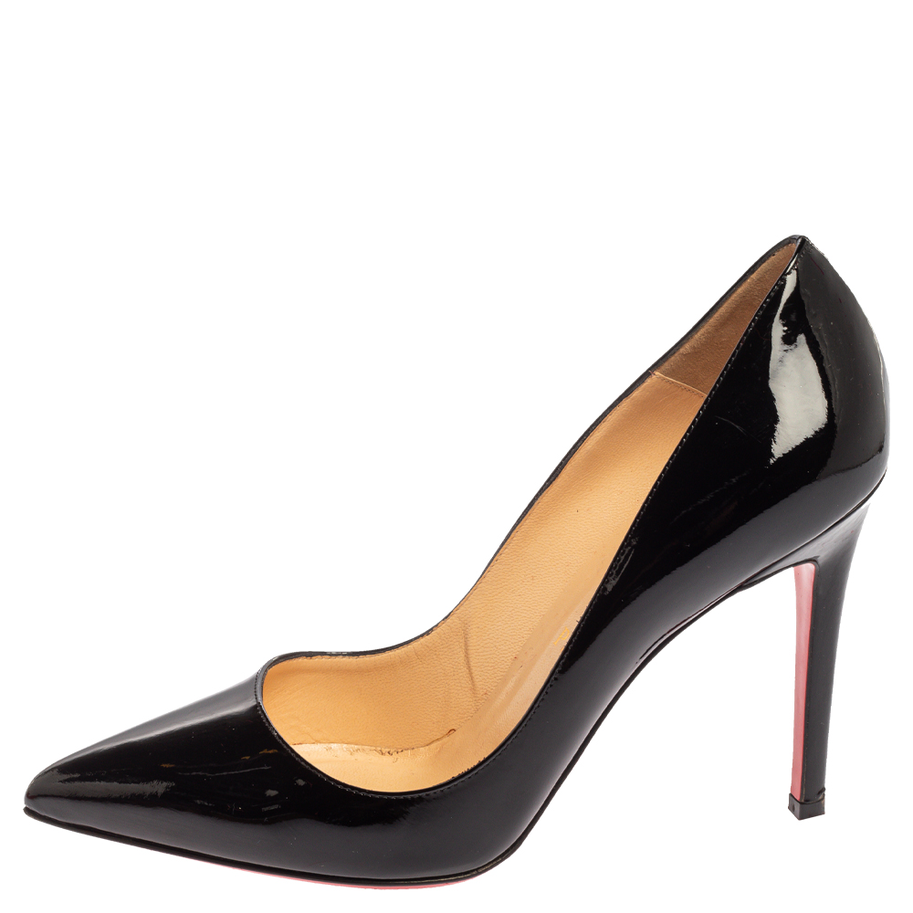

Christian Louboutin Black Patent Leather So Kate Pumps Size
