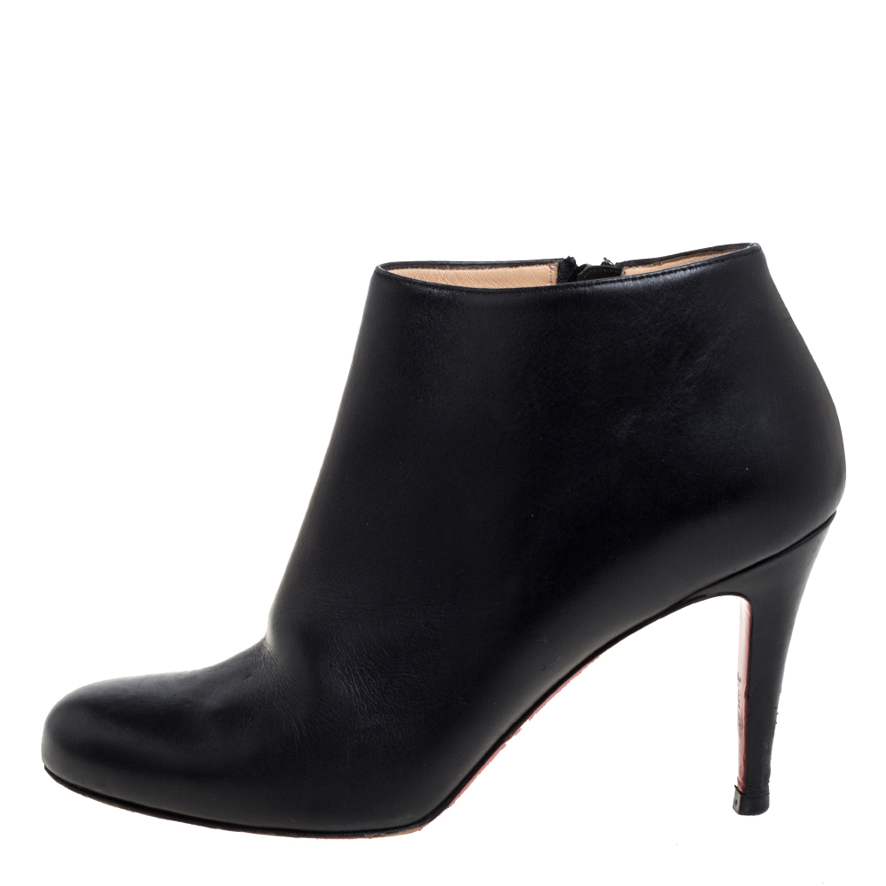 

Christian Louboutin Black Leather Belle Ankle Boots Size