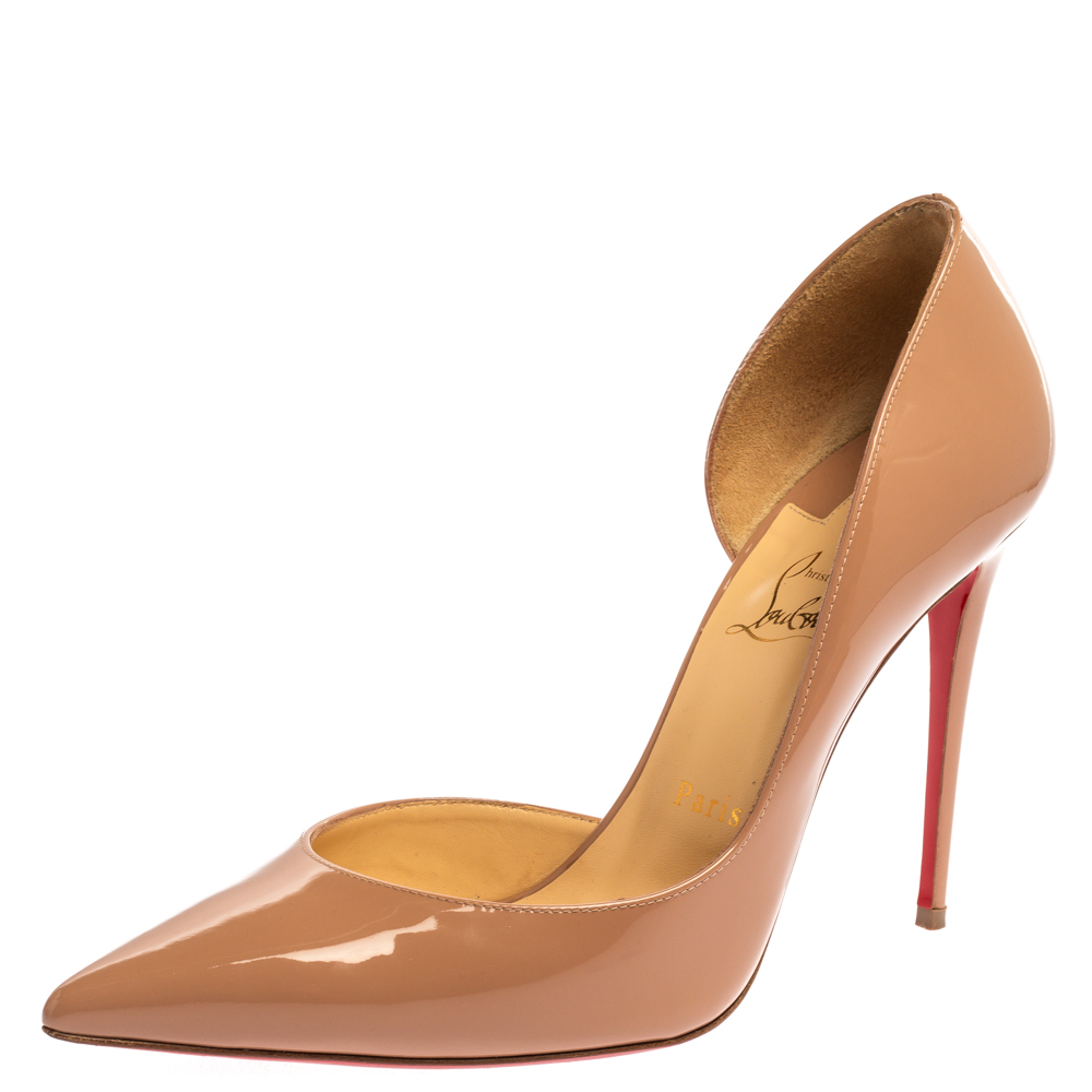 louboutin beige shoes