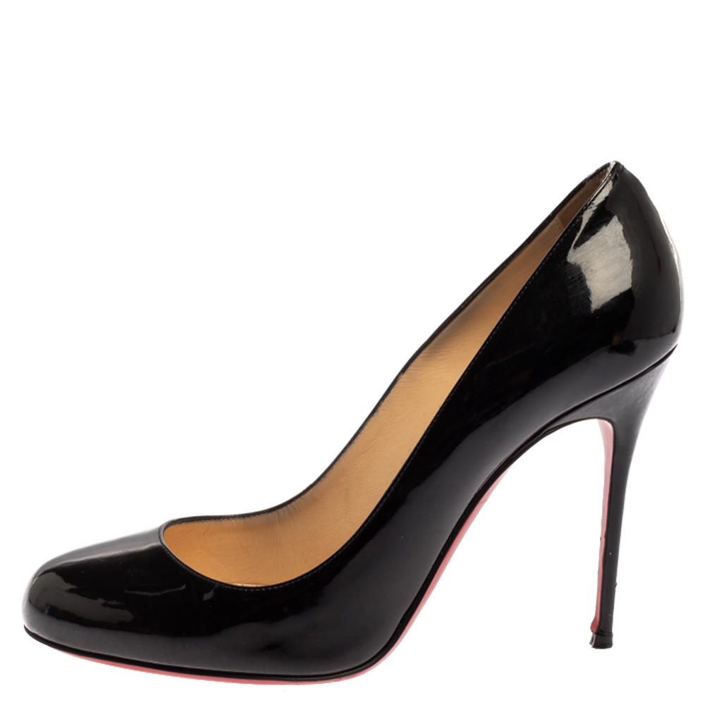 

Christian Louboutin Black Patent Leather Simple Pumps Size