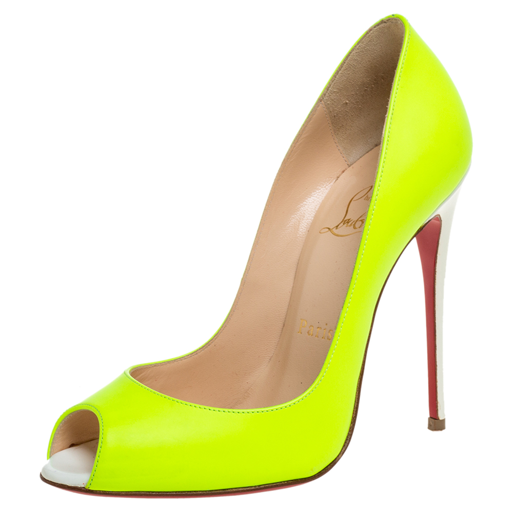 louboutin neon yellow