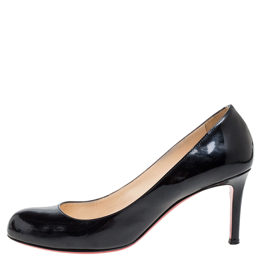 

Christian Louboutin Black Patent Leather New Simple Pumps Size