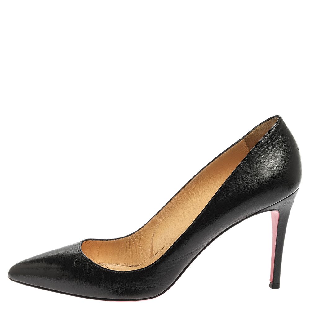 

Christian Louboutin Black Leather So Kate Pumps Size