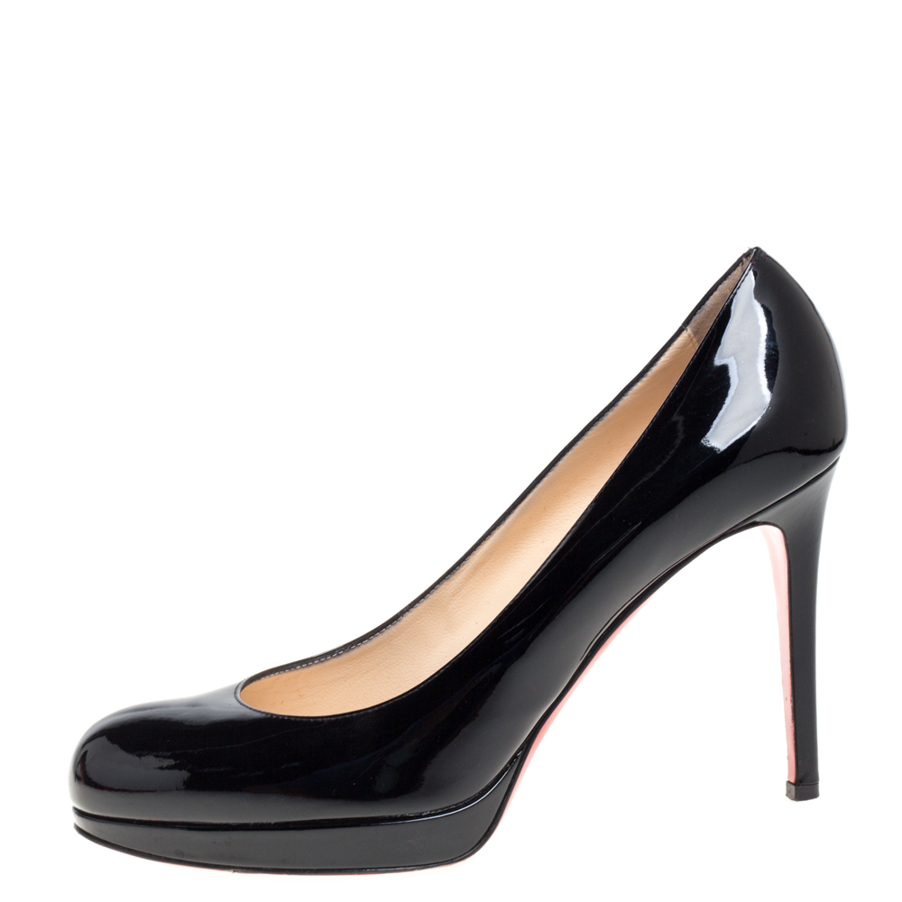 

Christian Louboutin Black Patent Leather New Simple Pumps Size