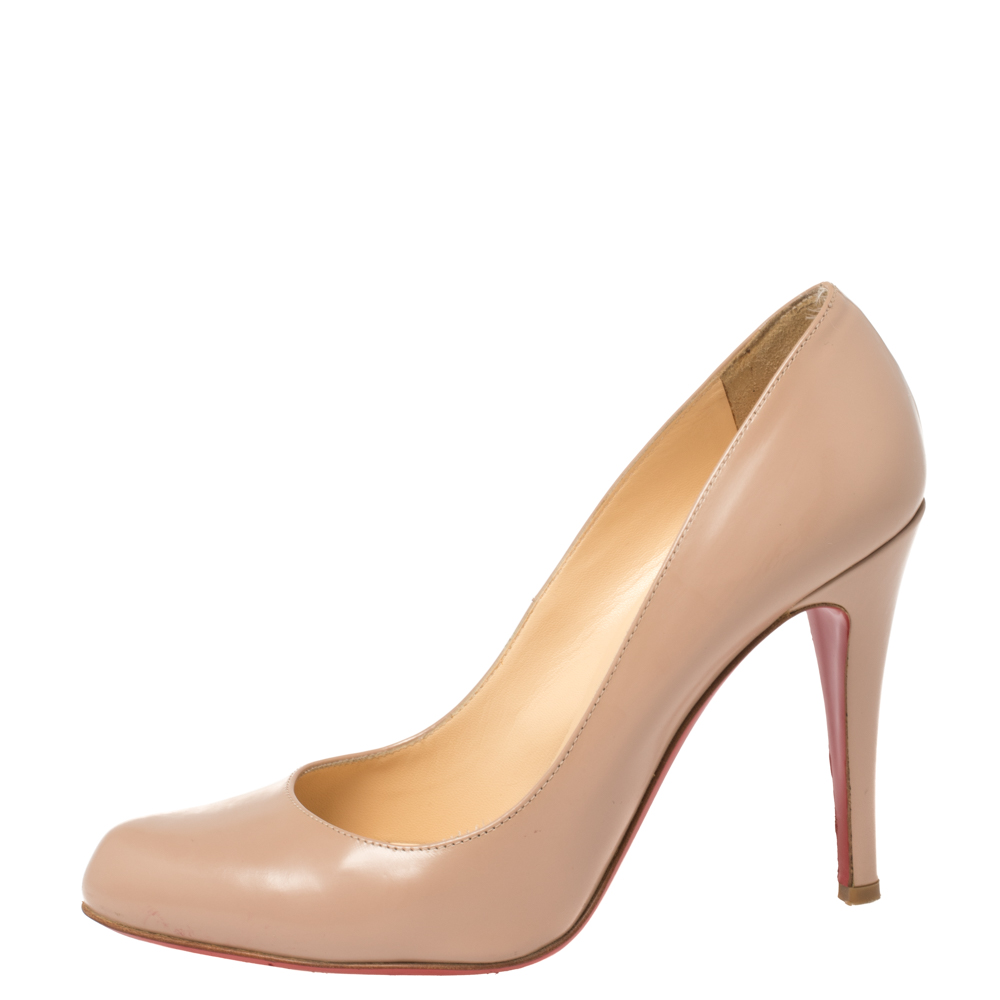 

Christian Louboutin Beige Leather Simple Pumps Size