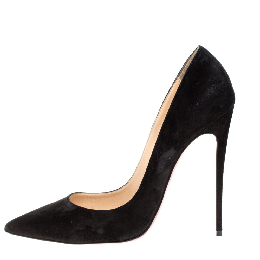 

Christian Louboutin Black Suede So Kate Pointed Toe Pumps Size