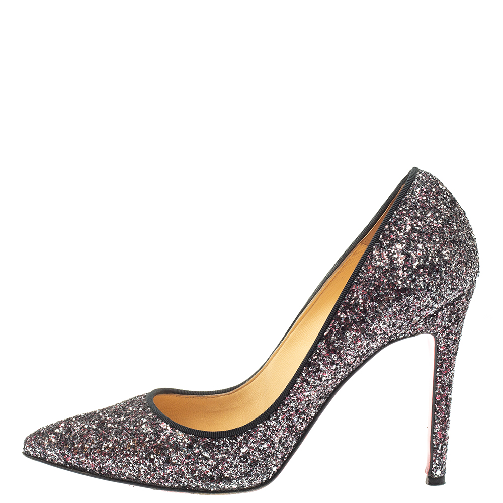 

Christian Louboutin Multicolor Glitter Pigalle Pumps Size