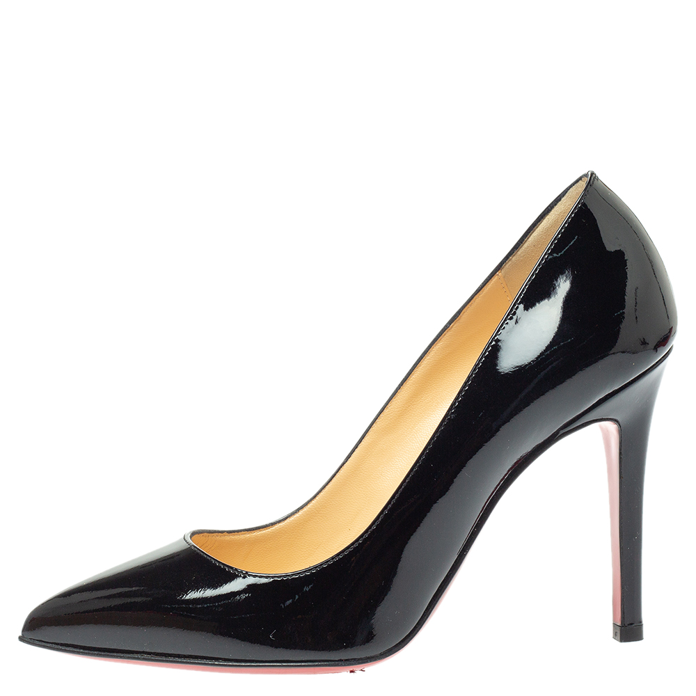 

Christian Louboutin Black Patent Leather Pigalle Pumps Size