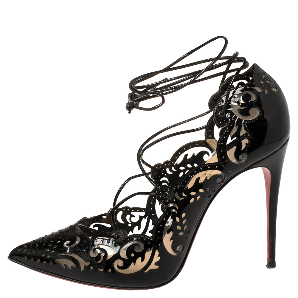 

Christian Louboutin Black Patent Leather Impera Pumps Size