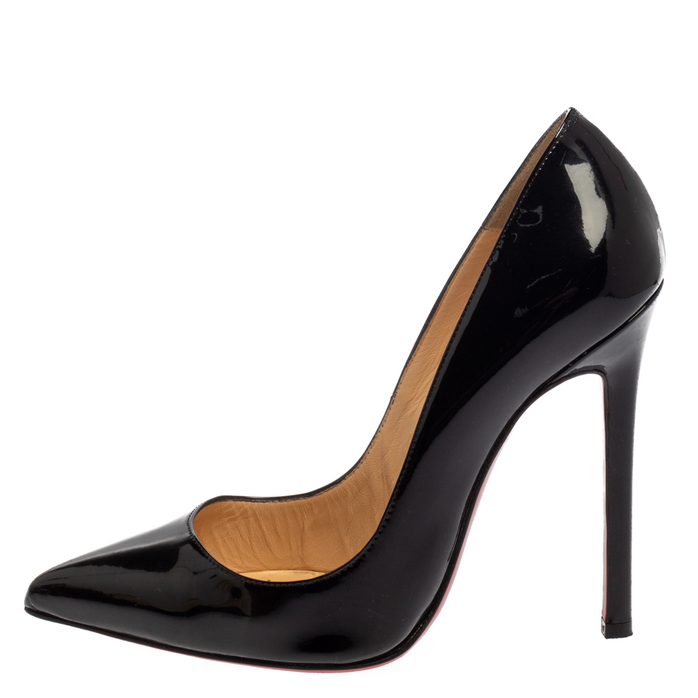 

Christian Louboutin Black Patent Leather Pigalle Pumps Size