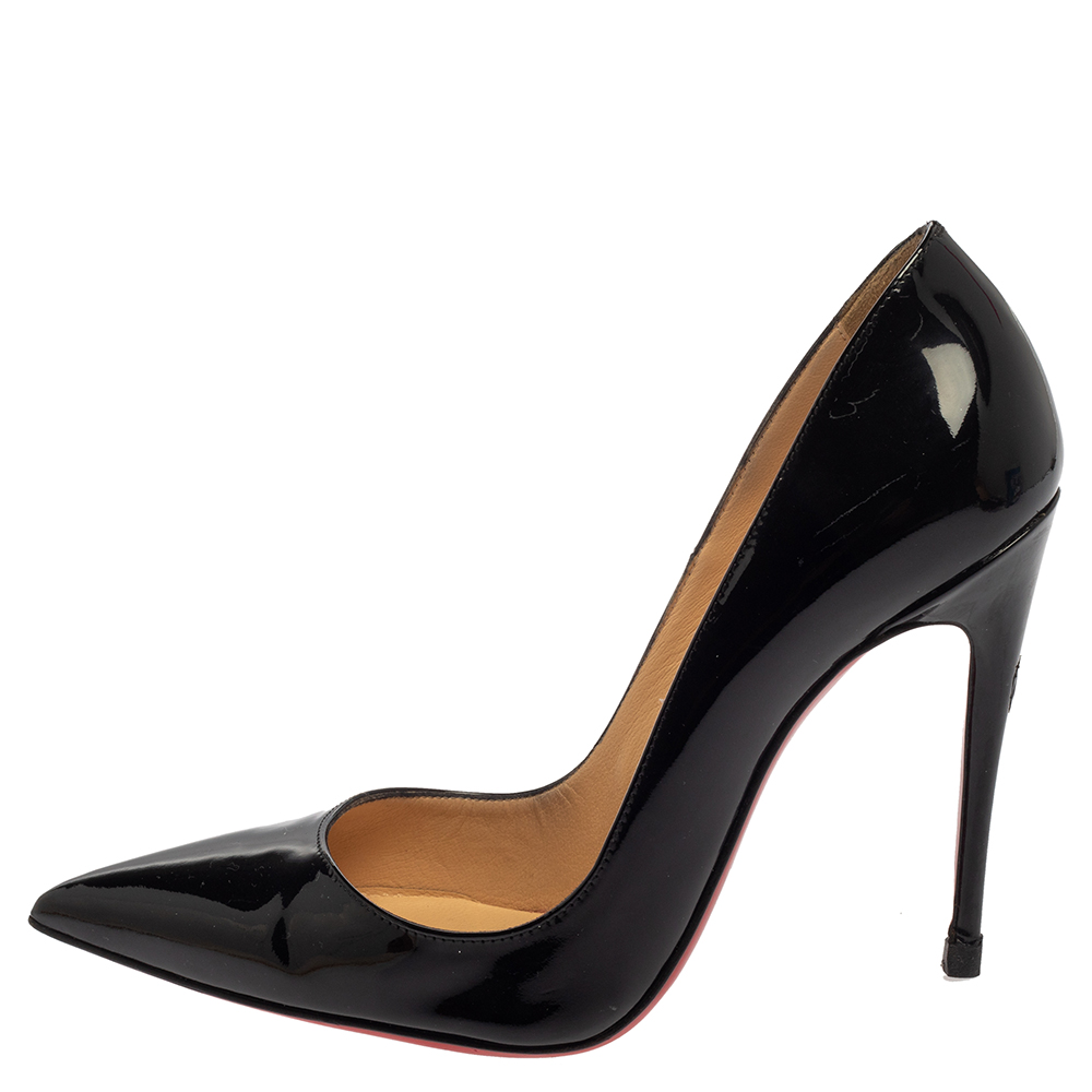 

Christian Louboutin Black Patent Leather So Kate Pumps Size