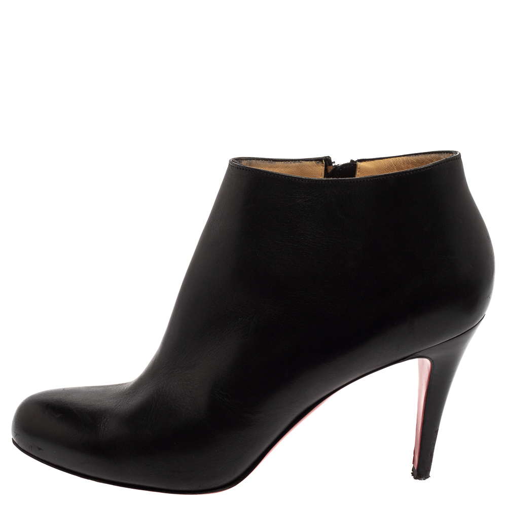 

Christian Louboutin Black Leather Belle Ankle Boots Size
