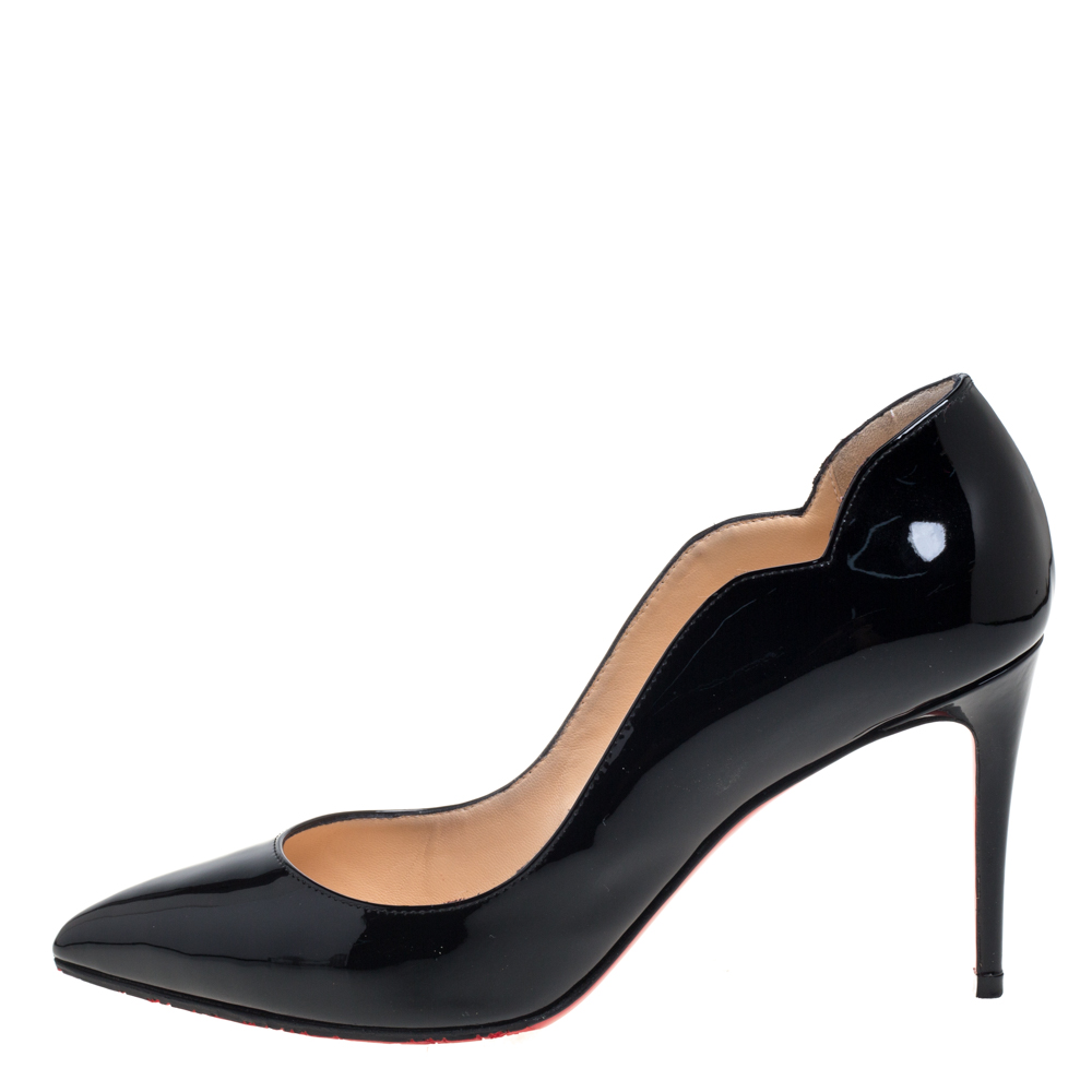 

Christian Louboutin Black Patent Leather Hot Chick Pumps Size