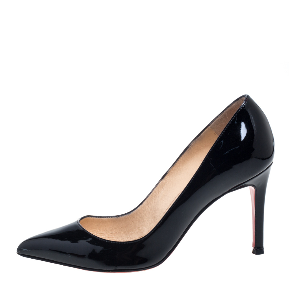 

Christian Louboutin Black Patent Leather Pigalle Pumps Size