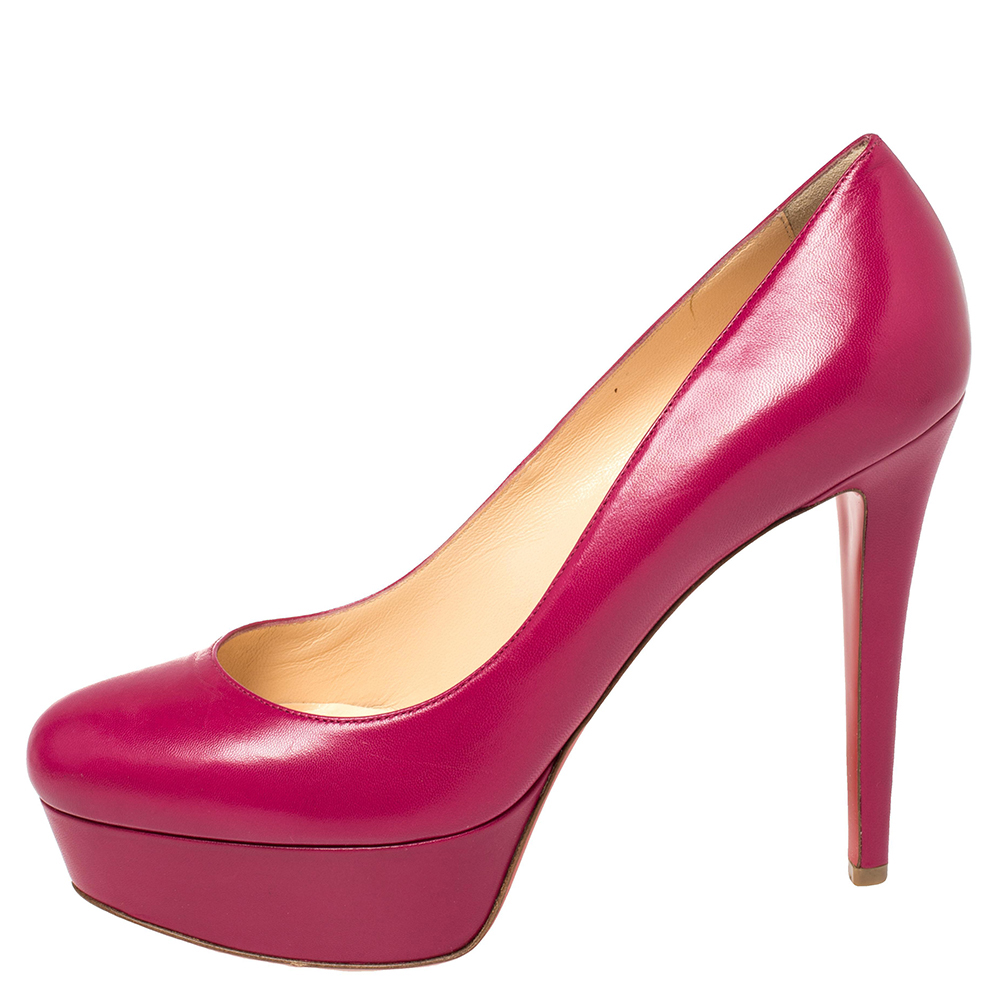 

Christian Louboutin Pink Leather Bianca Pumps Size