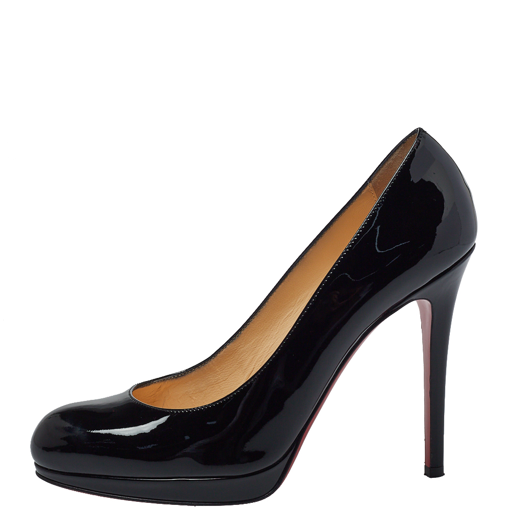

Christian Louboutin Black Patent Leather New Simple Pumps Size