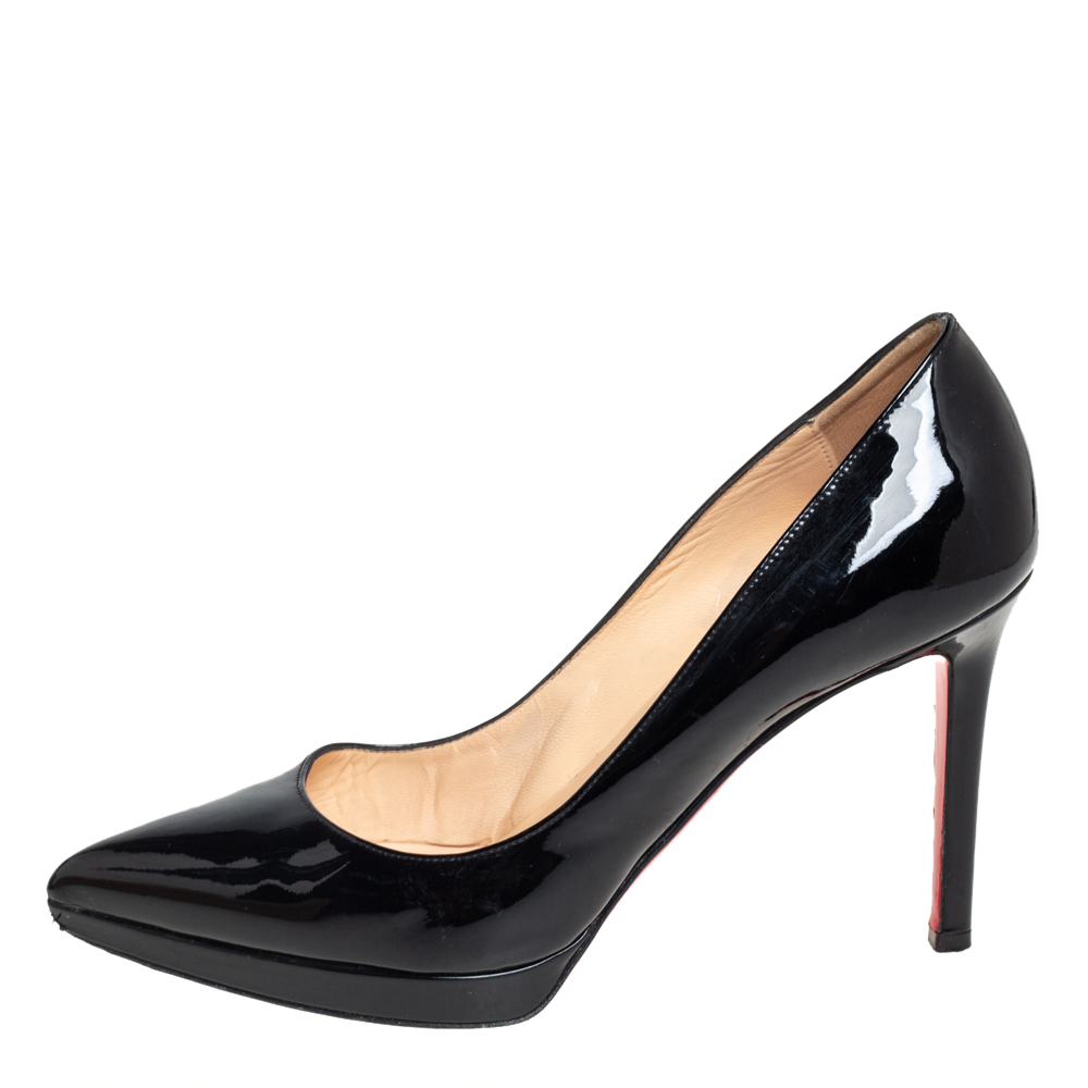 

Christian Louboutin Black Patent Leather Pigalle Pumps Size