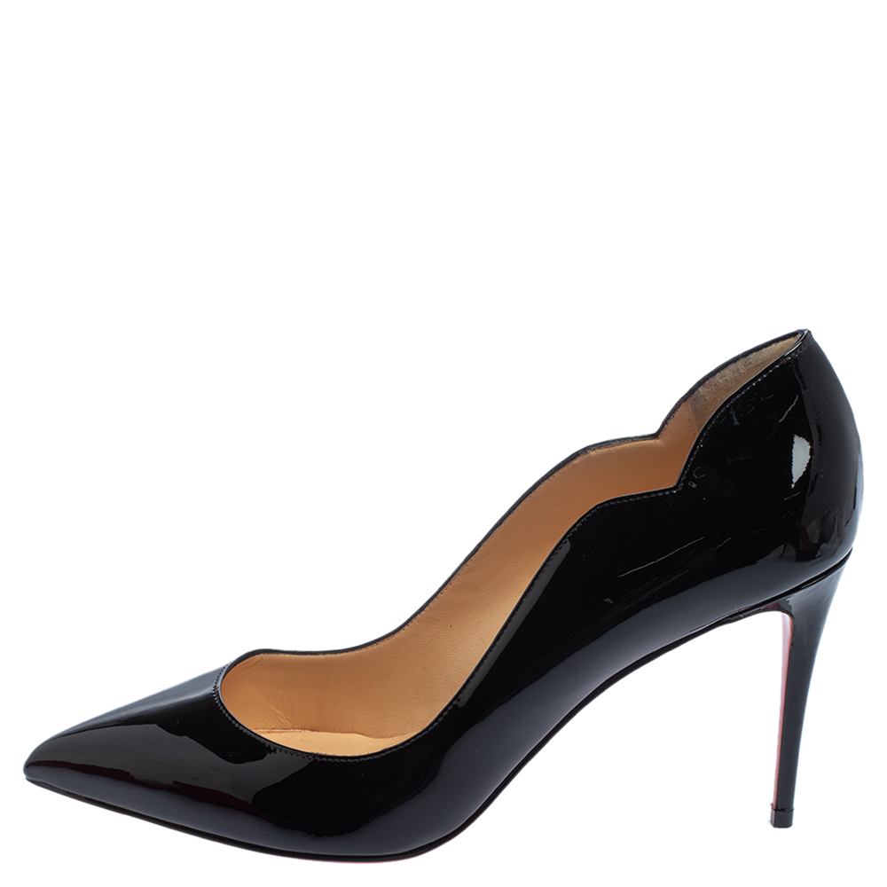 

Christian Louboutin Black Patent Leather Hot Chick Pumps Size