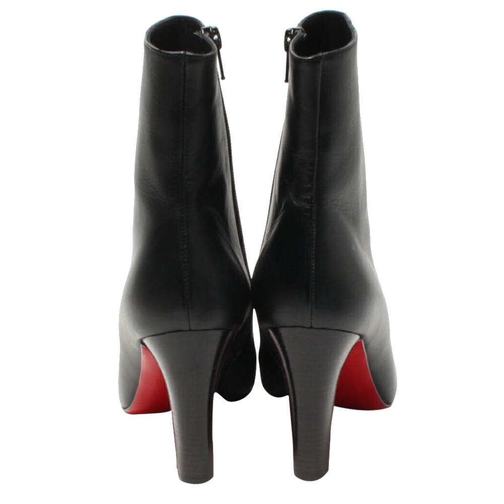 

Christian Louboutin Black Leather Short Boots Size EU