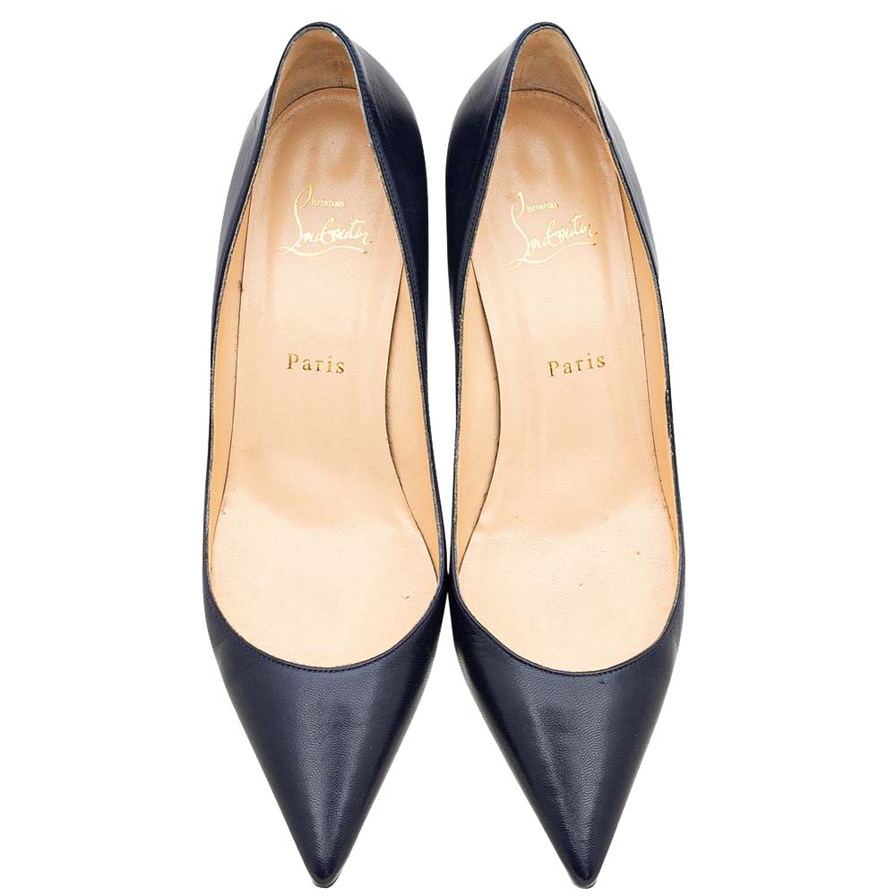 

Christian Louboutin Black Leather Pumps Size