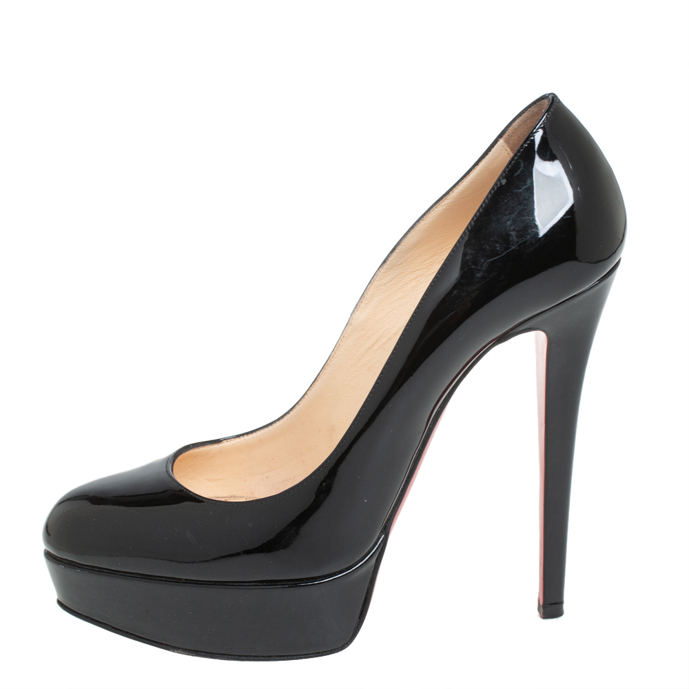 

Christian Louboutin Black Patent Leather Bianca Pumps Size