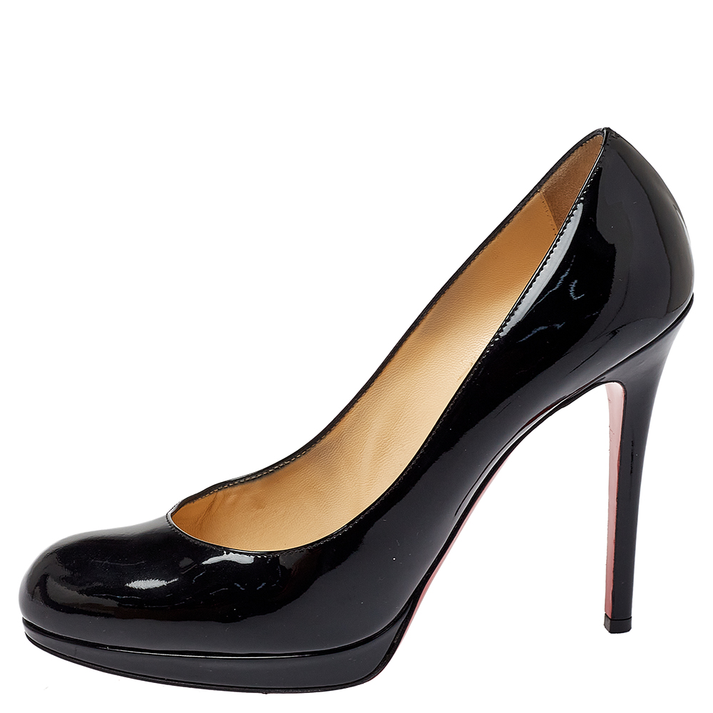 

Christian Louboutin Black Patent Leather New Simple Pumps Size