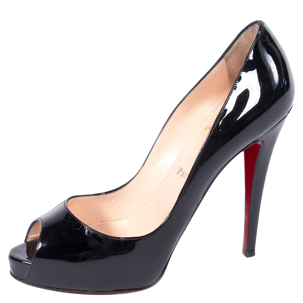 Pre-owned Christian Louboutin Black New Very Prive Pumps Size Eu 39.5