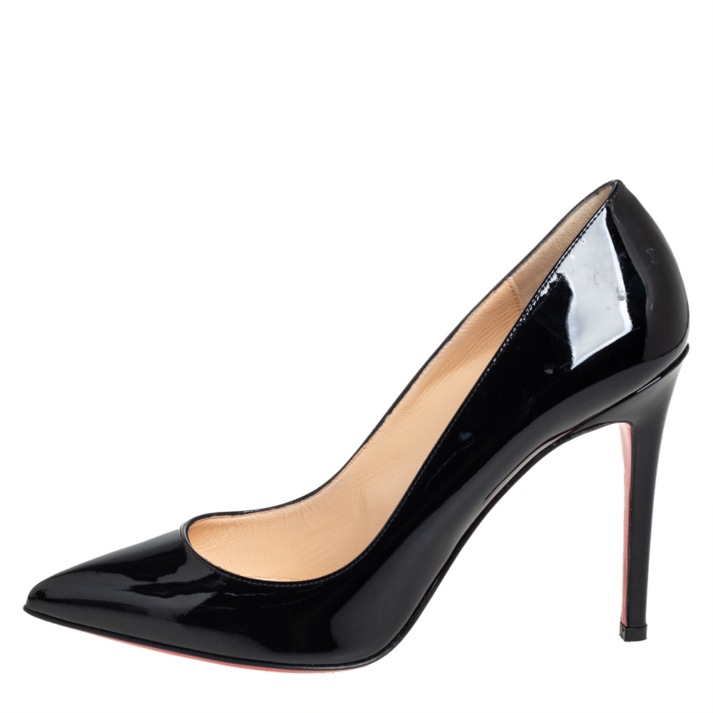 

Christian Louboutin Black Patent Leather Pigalle Pumps Size