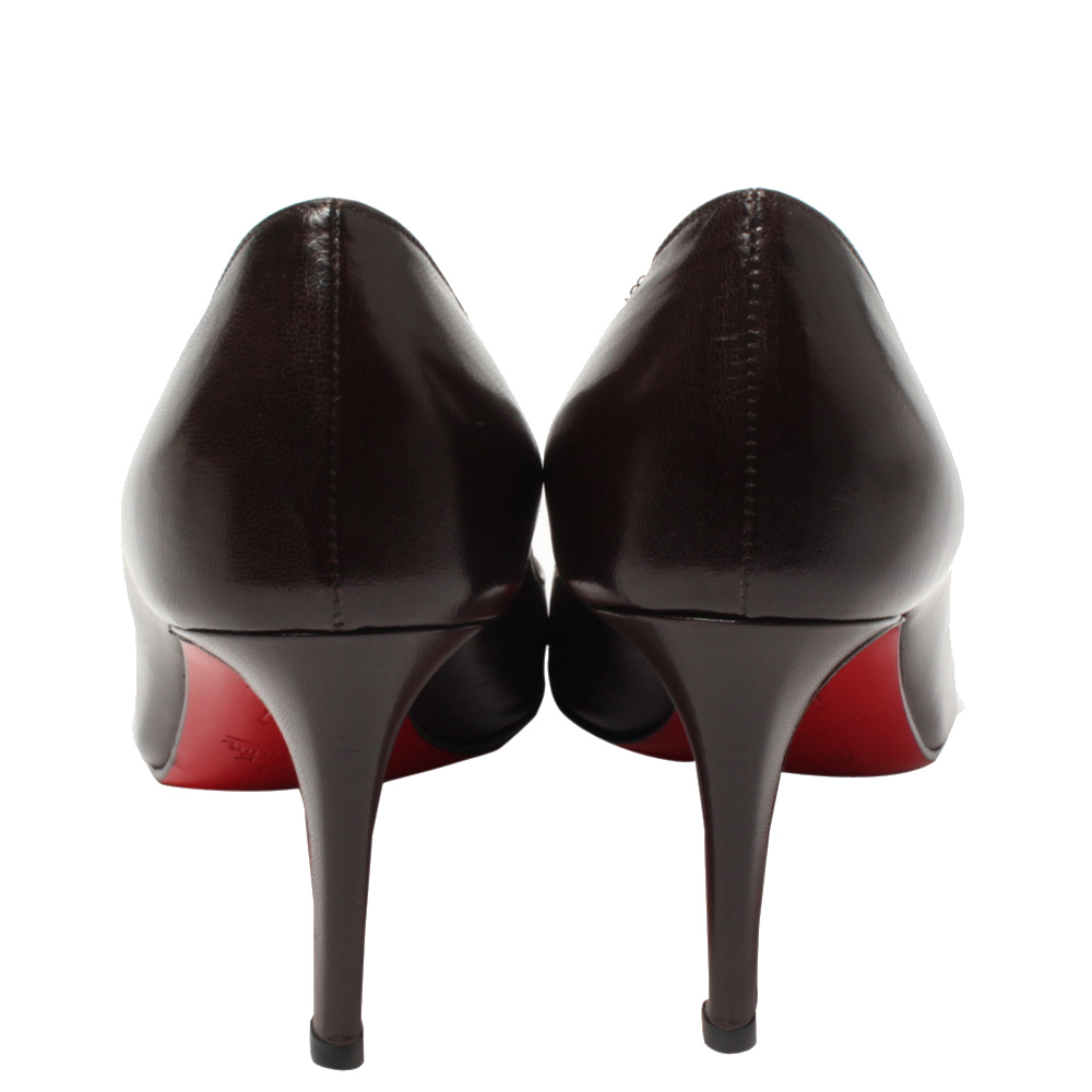 

Christian Louboutin Brown Leather Pumps Size EU