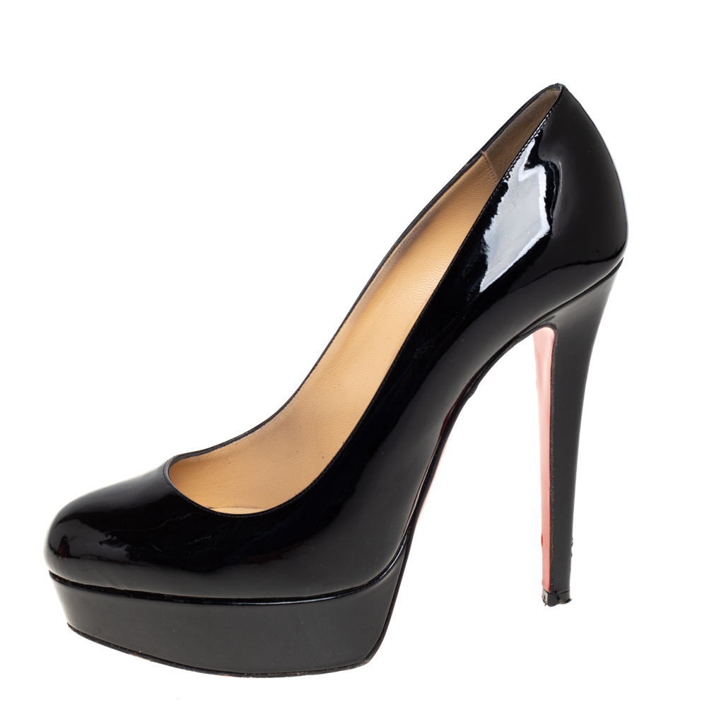 

Christian Louboutin Black Patent Leather Bianca Pumps Size
