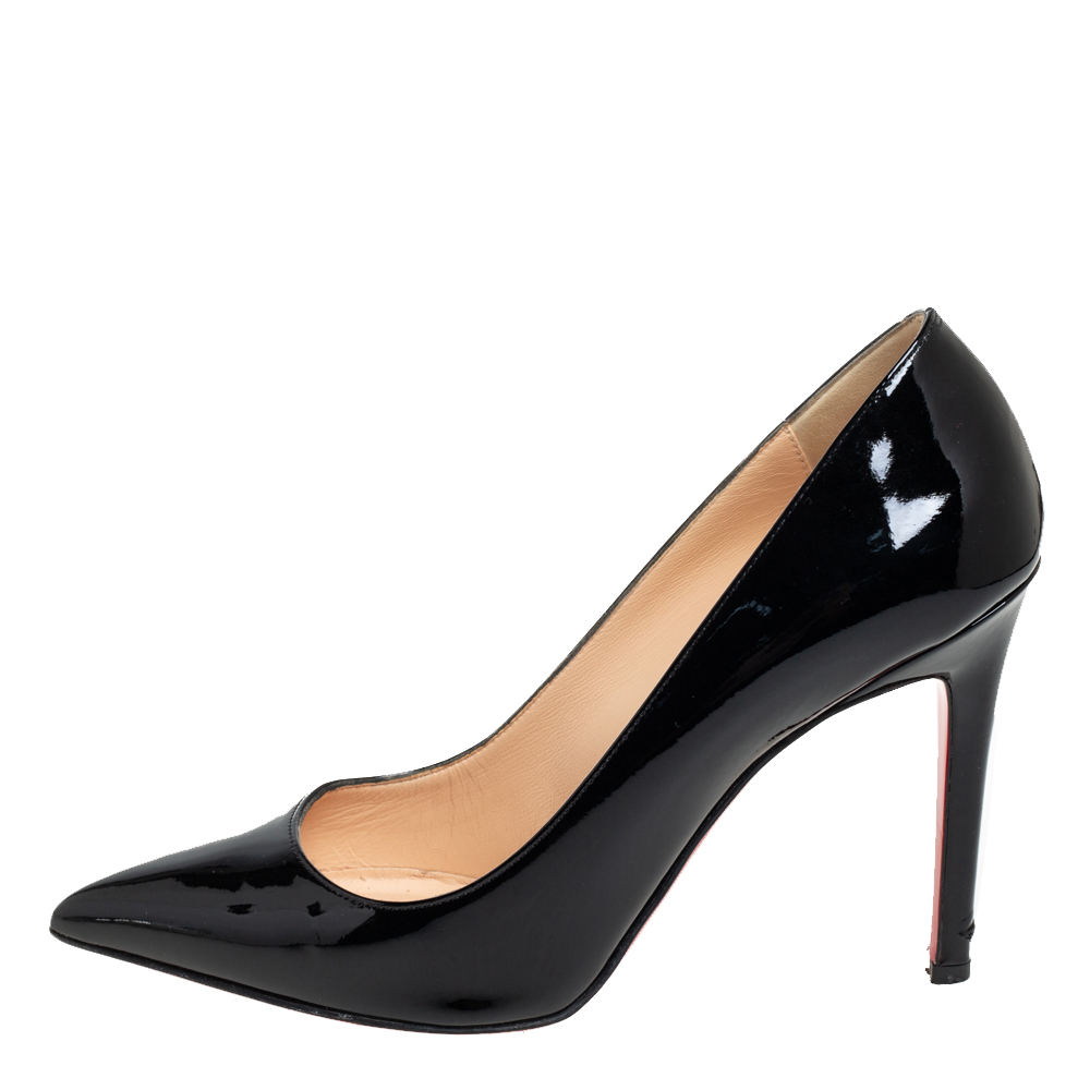 

Christian Louboutin Black Patent Leather Pigalle Pumps Size