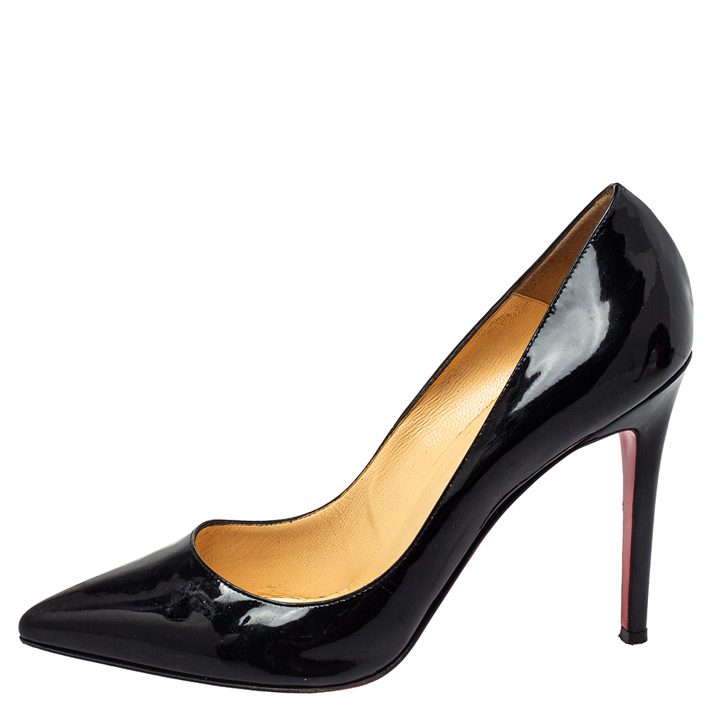 

Christian Louboutin Black Patent Leather Pigalle Pumps Size