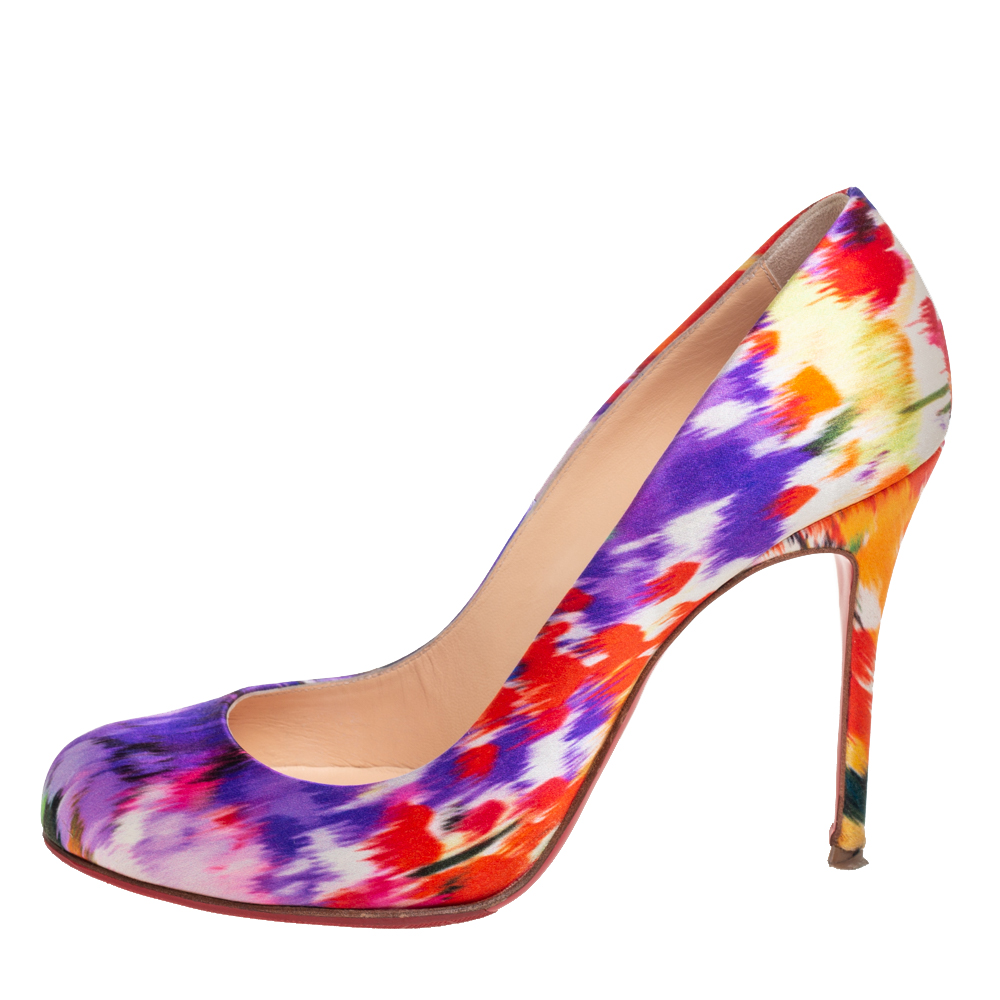 

Christian Louboutin Multicolor Satin Simple Pumps Size