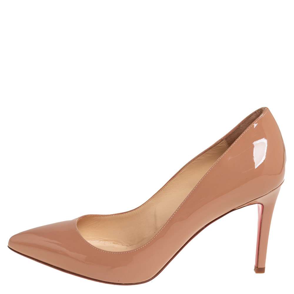 

Christian Louboutin Beige Patent Leather Pigalle Pumps Size