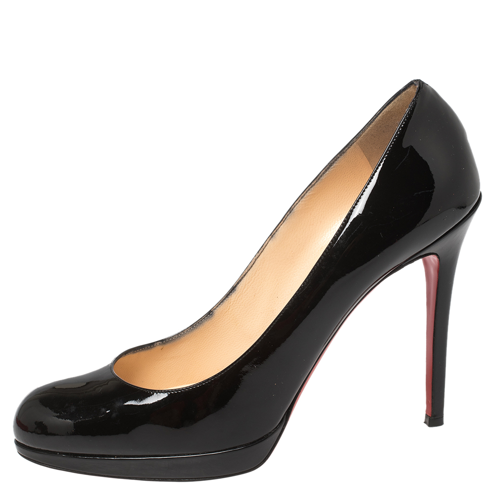

Christian Louboutin Black Patent Leather New Simple Pumps Size