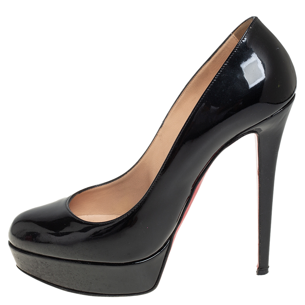 

Christian Louboutin Black Patent Leather Bianca Pumps Size