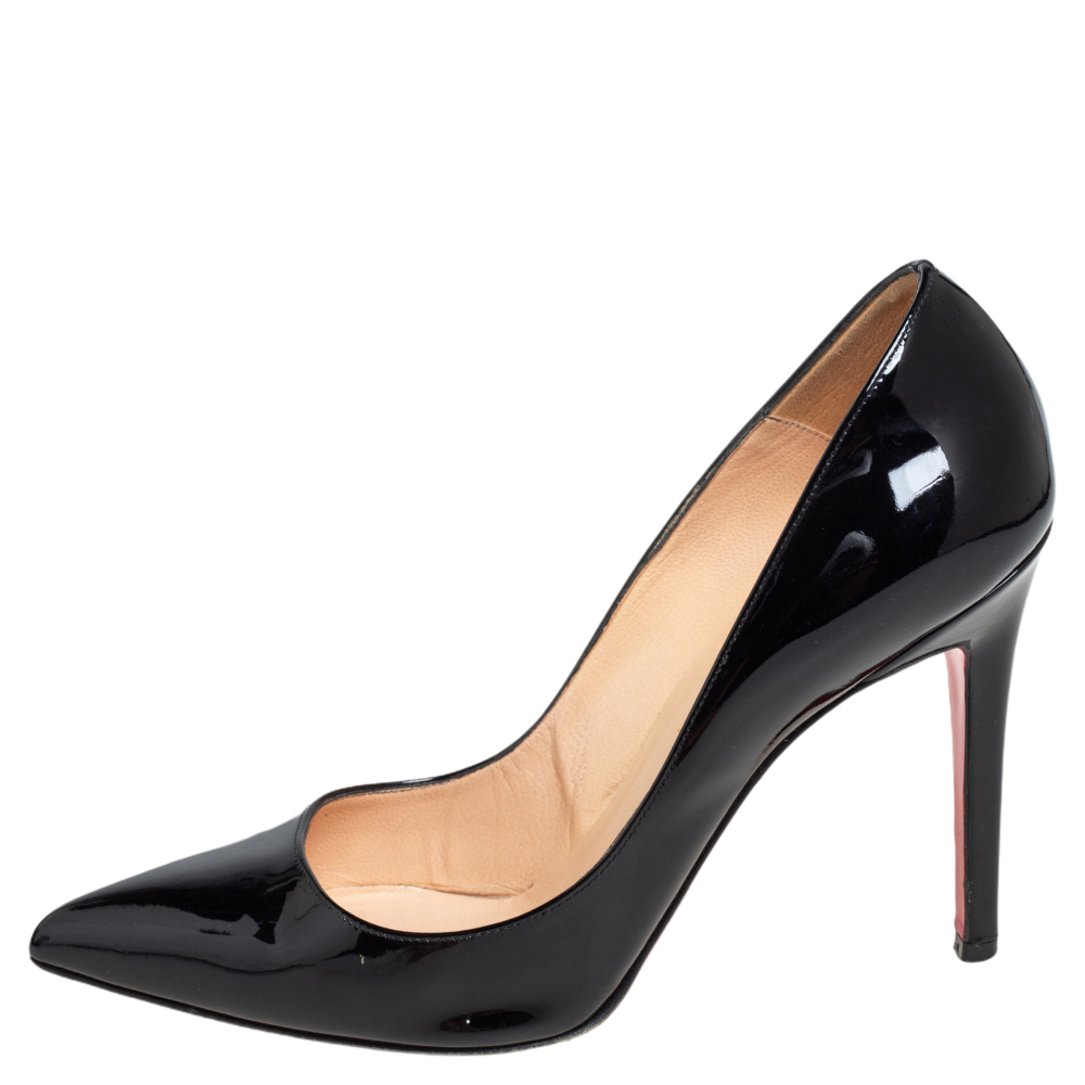 

Christian Louboutin Black Patent Leather Pigalle Pumps Size