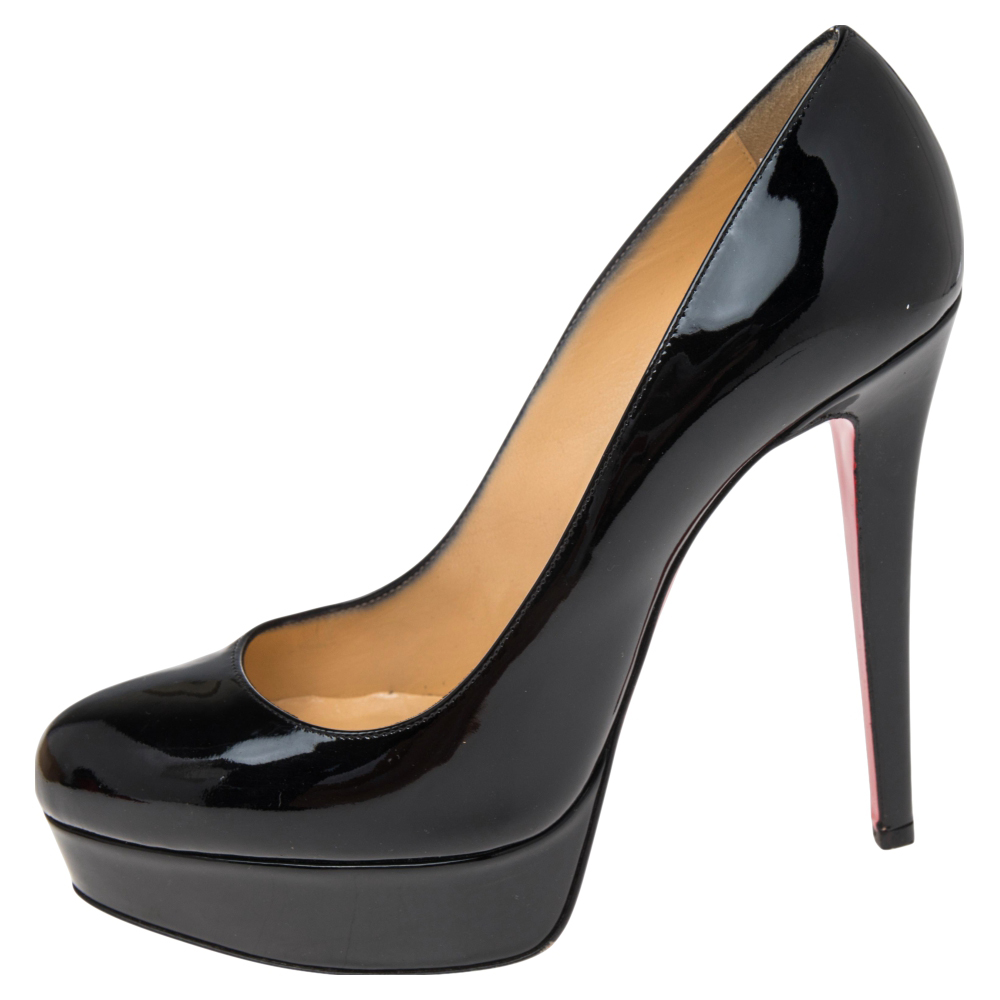 

Christian Louboutin Black Patent Leather Bianca Pumps Size