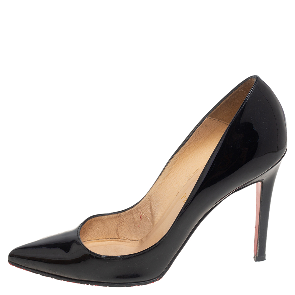 

Christian Louboutin Black Patent Leather Pigalle Pumps Size
