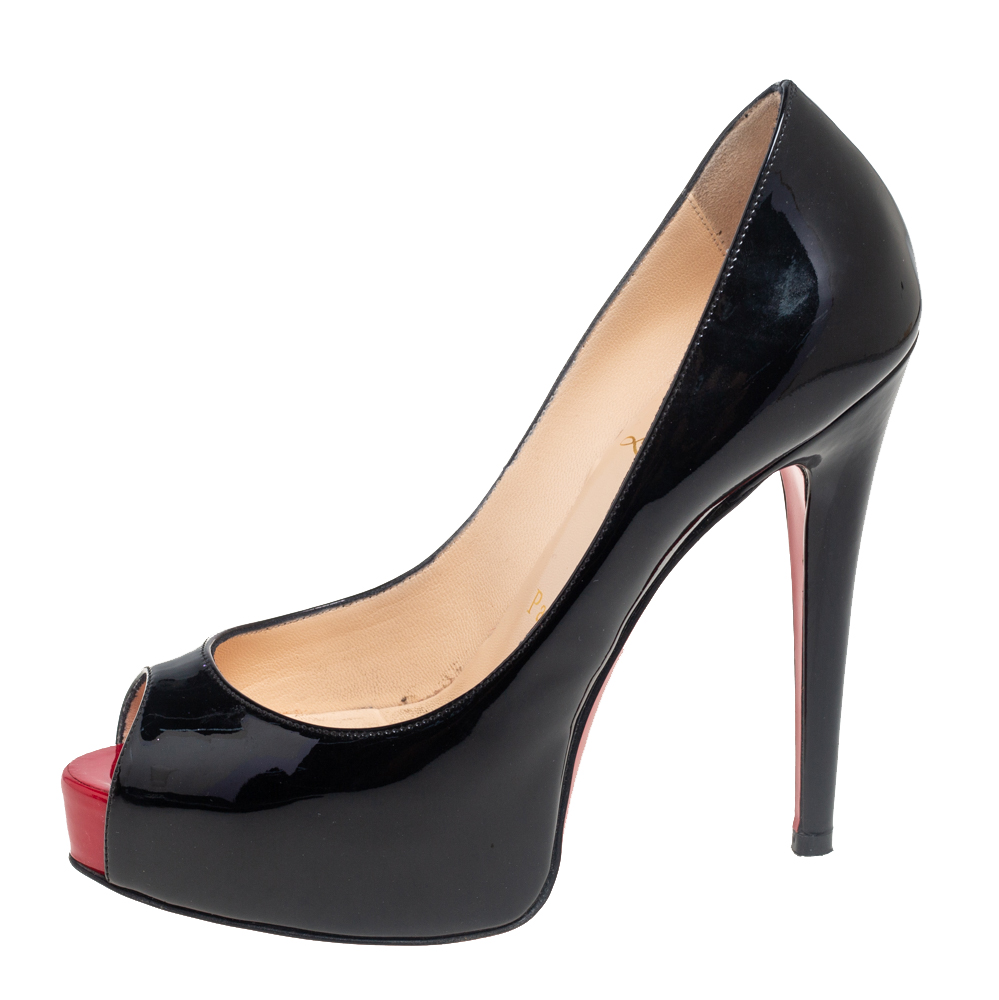 

Christian Louboutin Black Patent Leather Very Prive Pumps Size