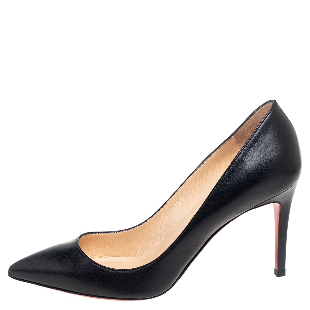 

Christian Louboutin Black Leather Pigalle Pumps Size