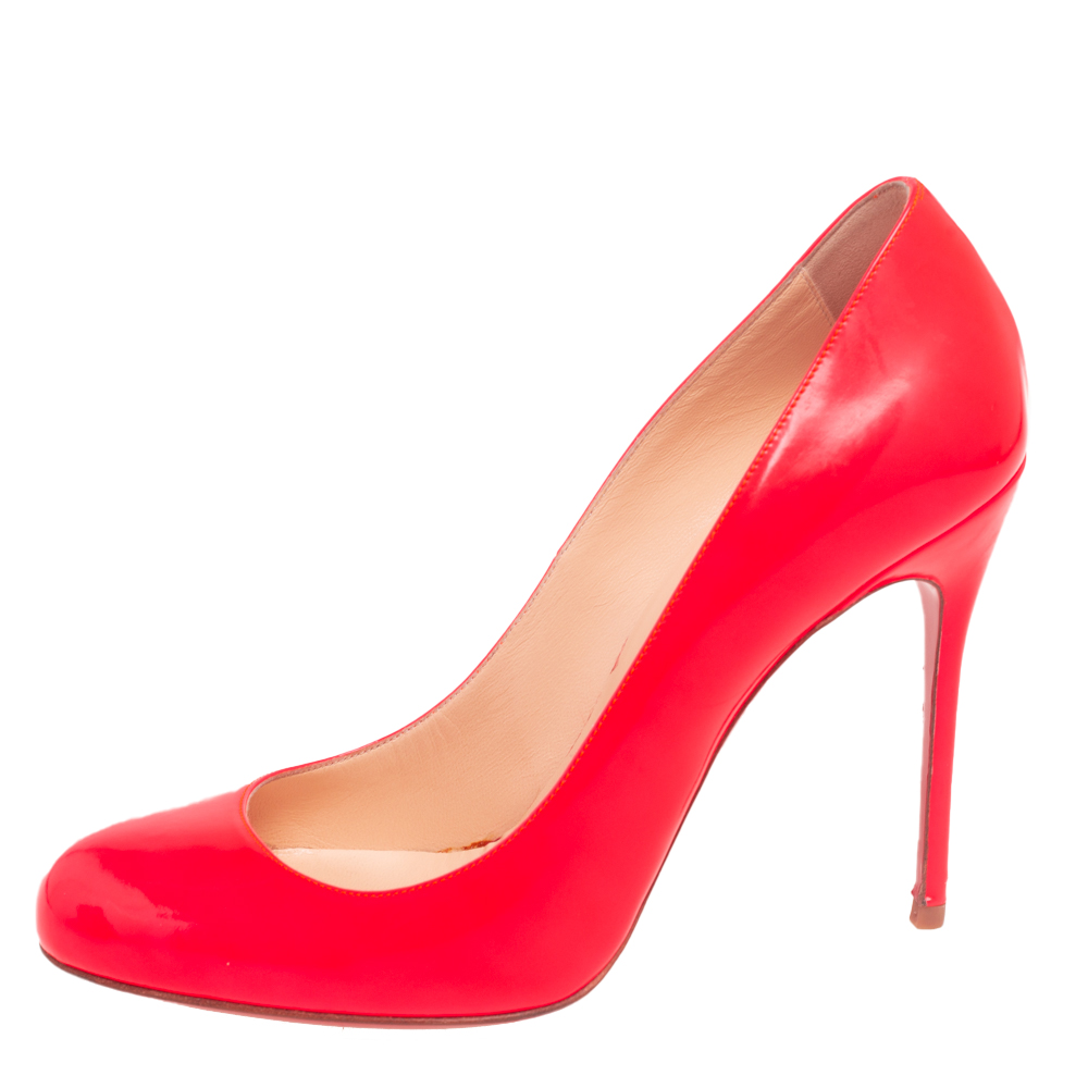 

Christian Louboutin Pink Patent Leather Fifi Pumps Size