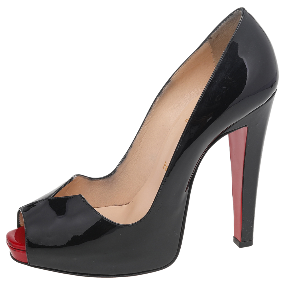 

Christian Louboutin Black Patent Leather Carroseria Pumps Size