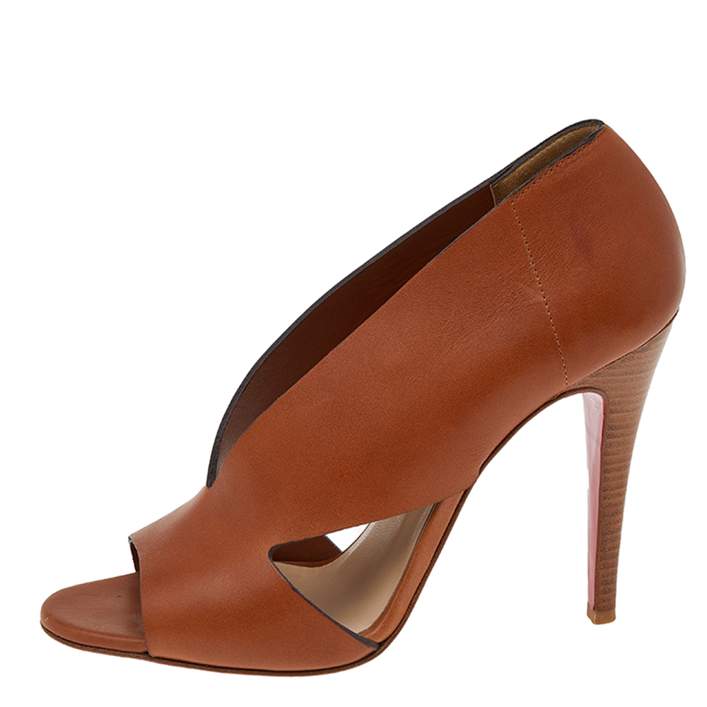 

Christian Louboutin Brown Leather Creve Coeur Pumps Size