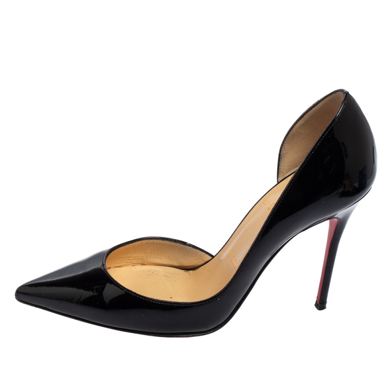 

Christian Louboutin Black Patent Leather Iriza Pumps Size