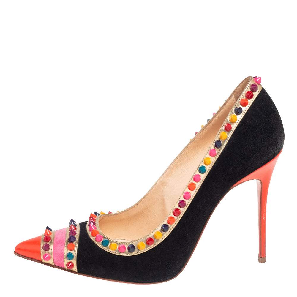 

Christian Louboutin Multicolor Suede And Leather Malabar Hill Pumps Size