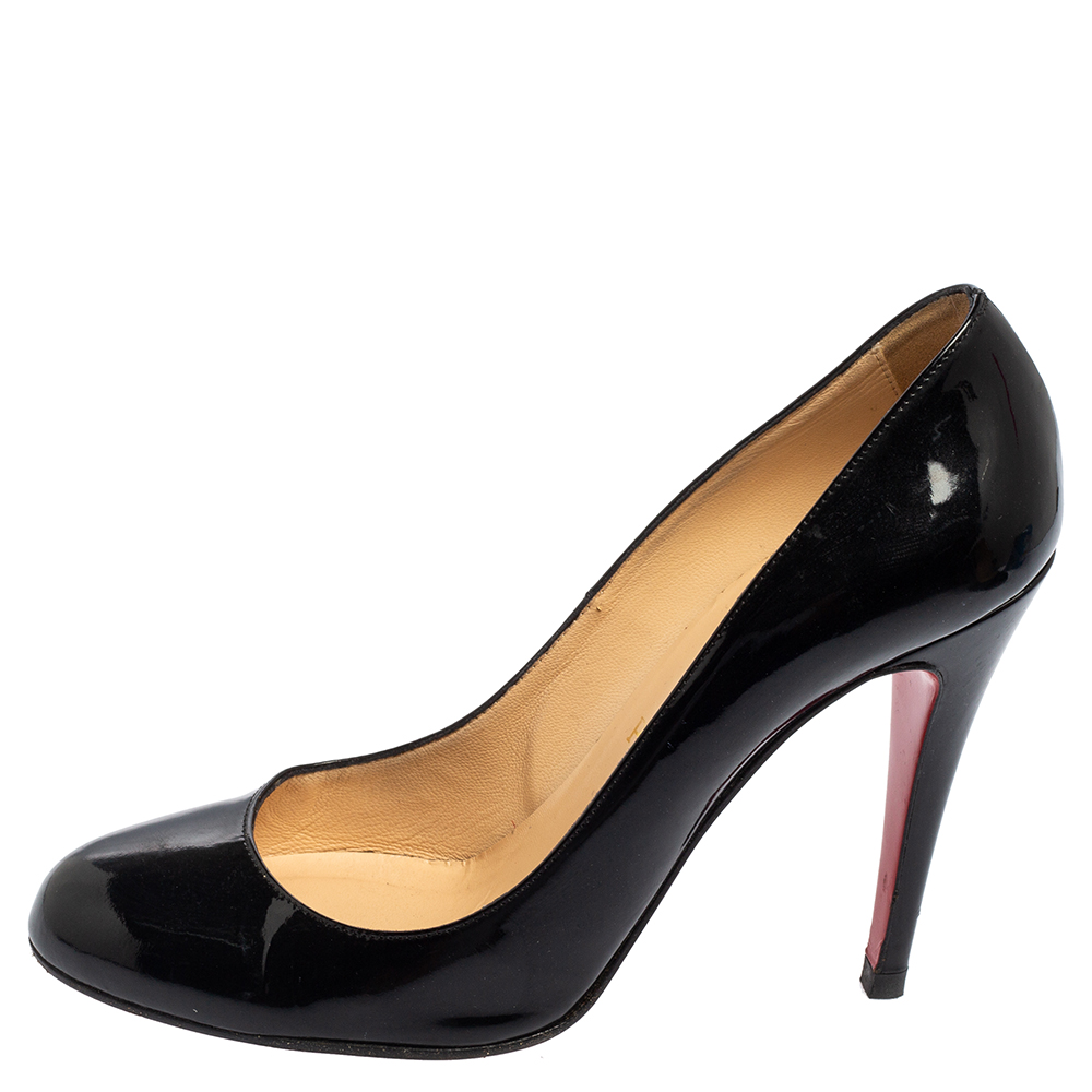 

Christian Louboutin Black Patent Leather Simple Pumps Size